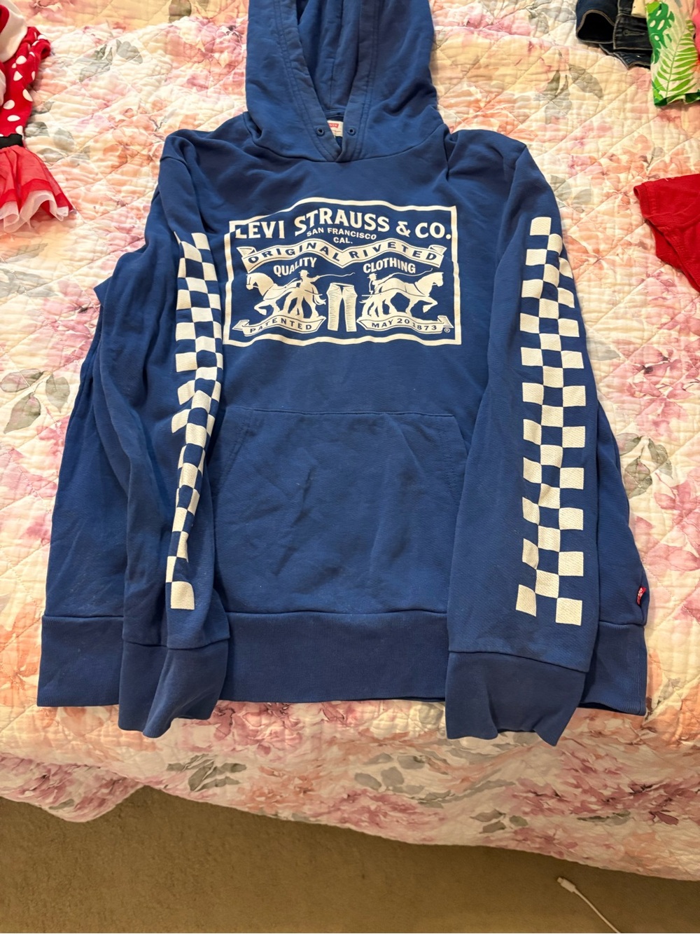 Vintage Levi's Navy Blue Pullover Hoodie